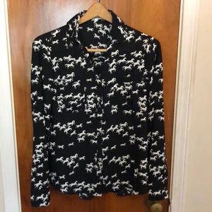 Express horse print portfolio shirt